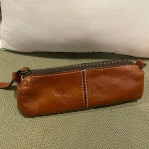 *SOLD* Patricia Nash Leather Barrel Wristlet